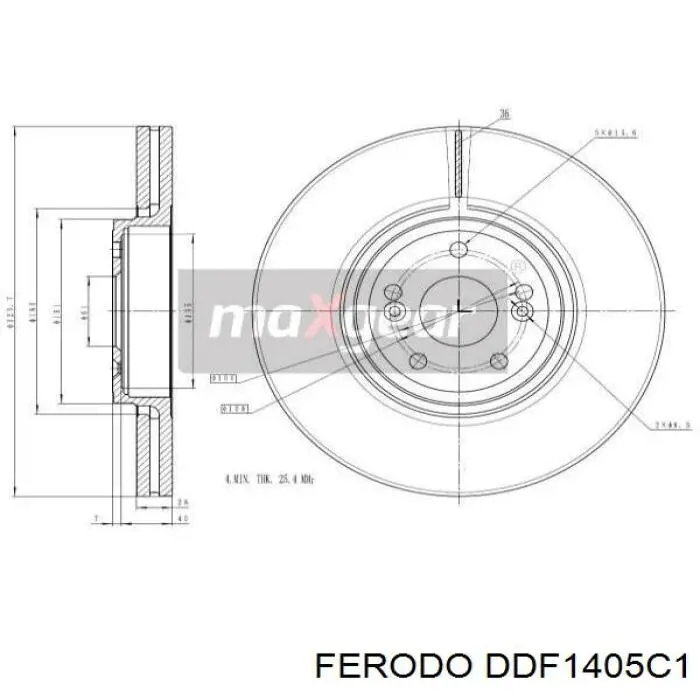 Freno de disco delantero Renault Espace 4 JK0