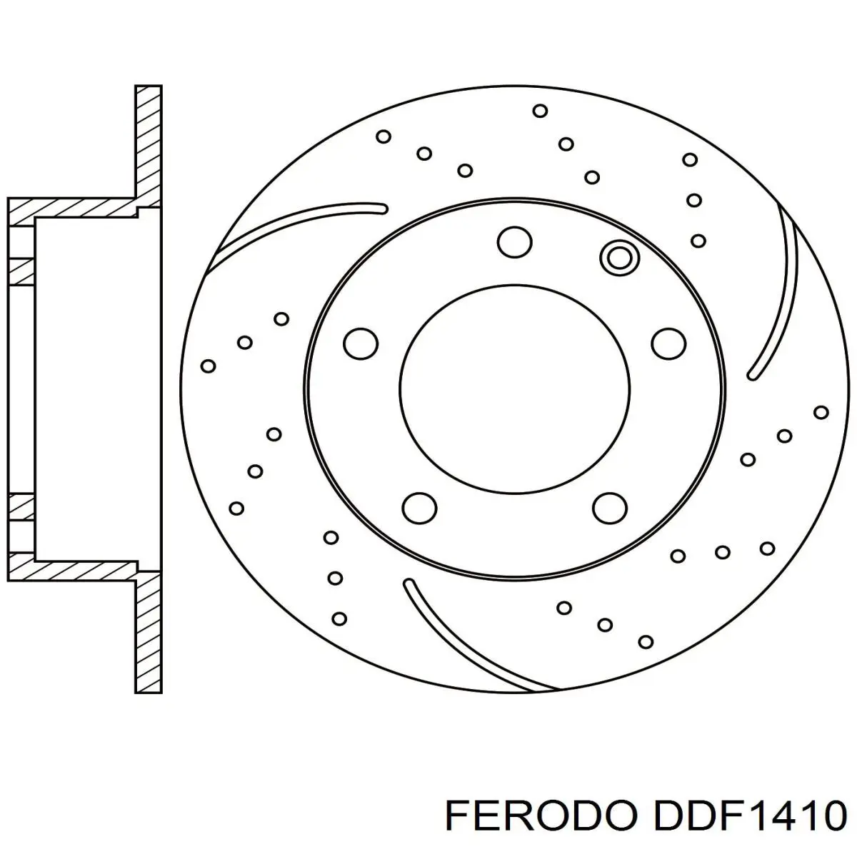 Comprar DDF1410 Ferodo Disco de freno trasero