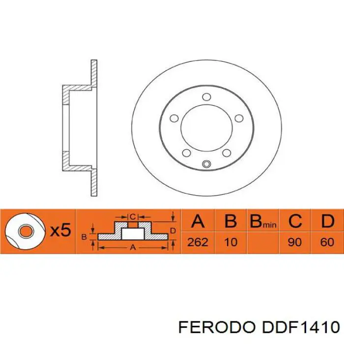 Frenos traseros Ferodo DDF1410