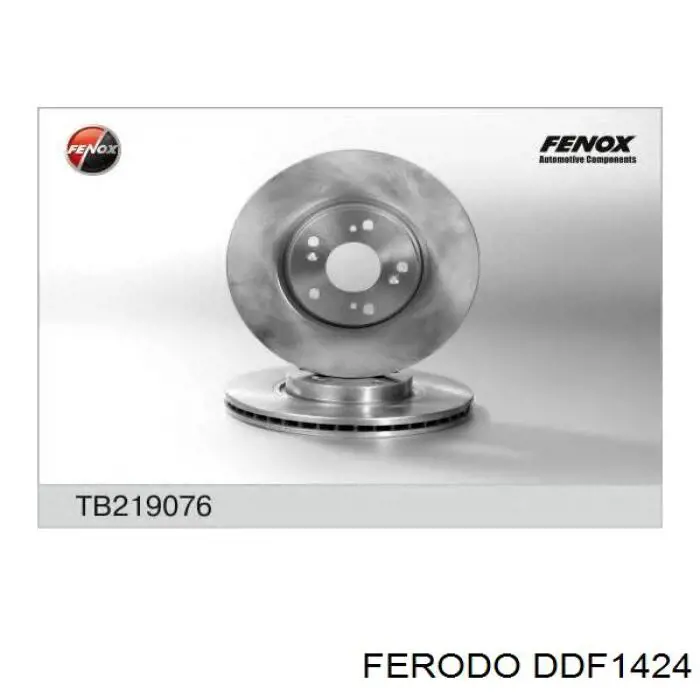 Disco de freno delantero Ferodo DDF1424