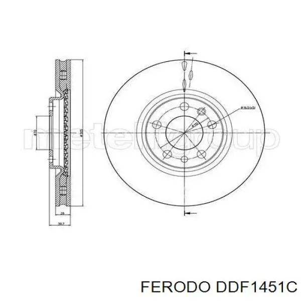 Comprar DDF1451C Ferodo Freno de disco delantero