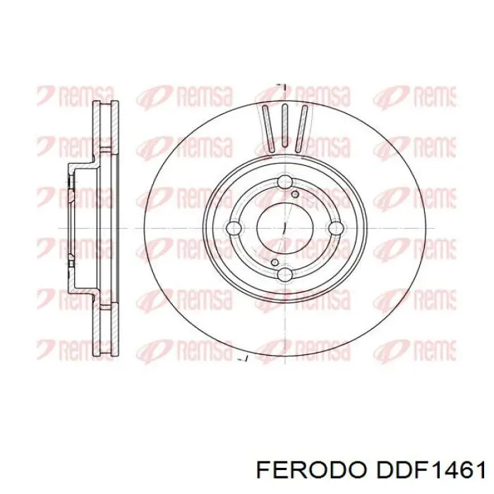 DDF1461 Ferodo freno de disco delantero