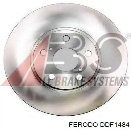 DDF1484 Ferodo disco de freno delantero