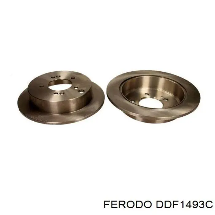 DDF1493C Ferodo disco de freno trasero