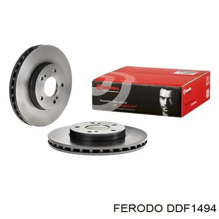 DDF1494 Ferodo disco de freno delantero