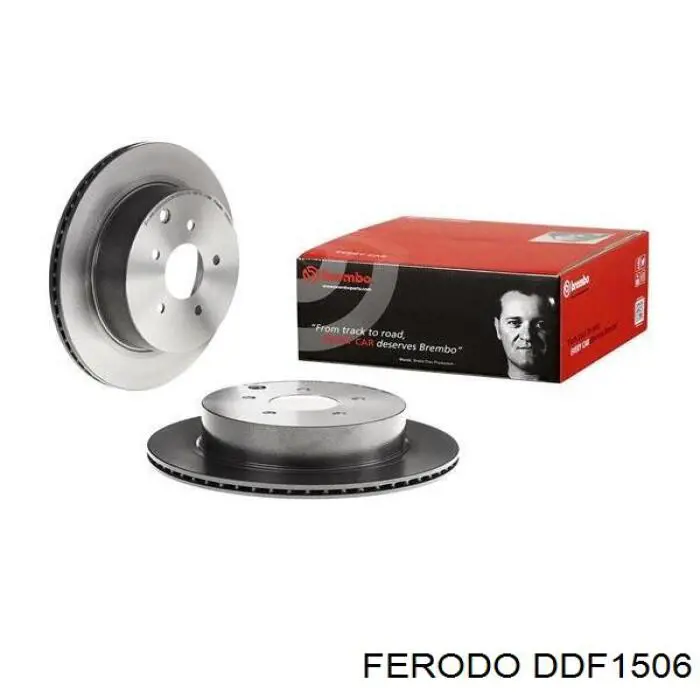 Disco de freno trasero DDF1506 Ferodo