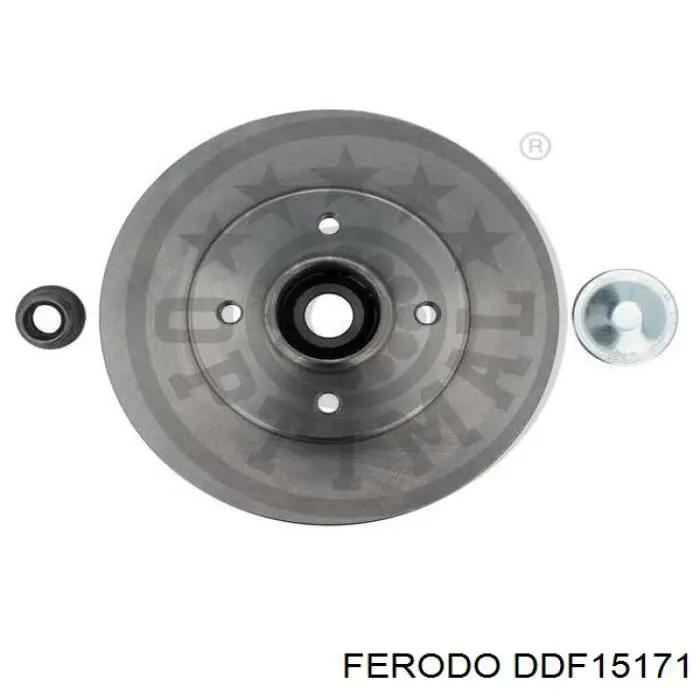 DDF15171 Ferodo disco de freno trasero