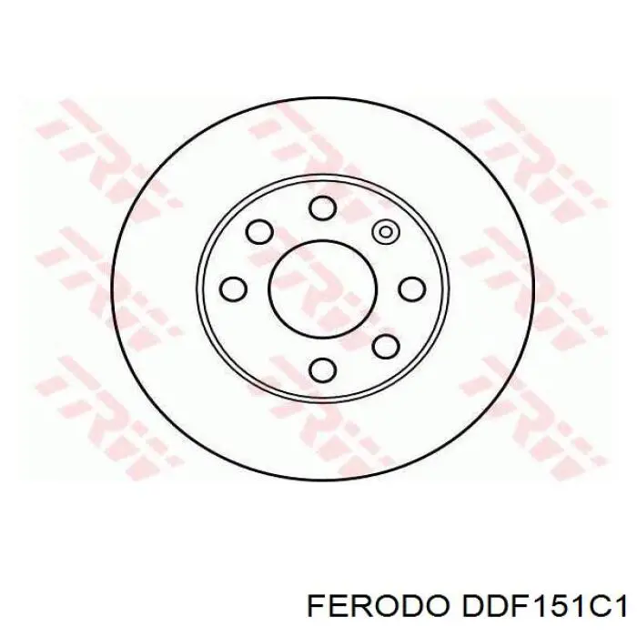 Freno de disco delantero Opel Astra 51, 52, F35, M35