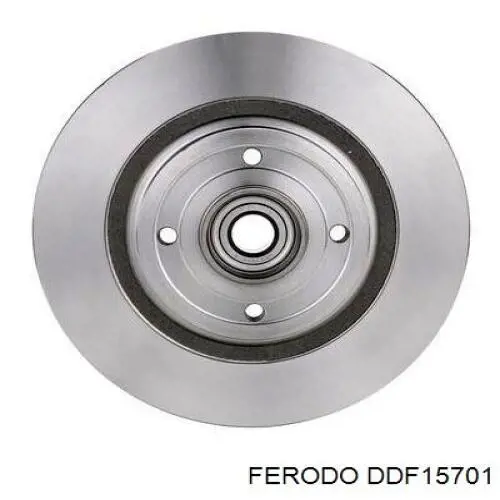 Disco de freno trasero DDF15701 Ferodo