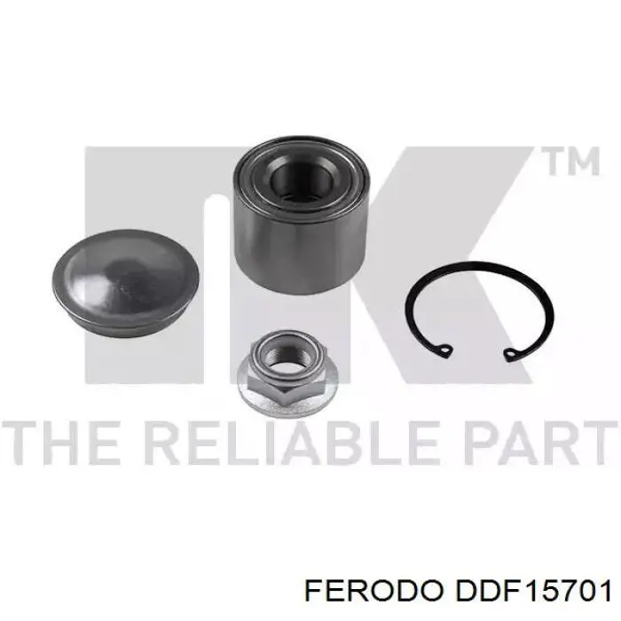 DDF15701 Ferodo Freno de disco trasero
