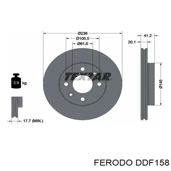 Frenos delanteros Ferodo DDF158 precio, desde 25,30 EUR