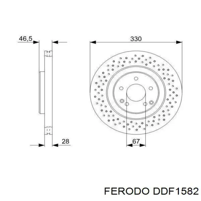 DDF1582 Ferodo freno de disco delantero