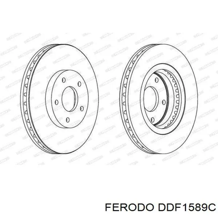 Comprar DDF1589C Ferodo Freno de disco delantero