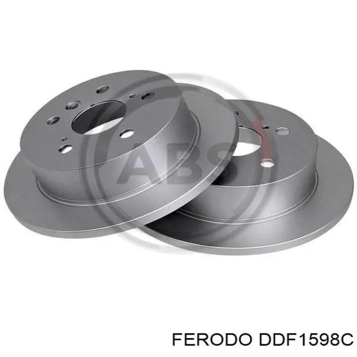 DDF1598C Ferodo disco de freno trasero