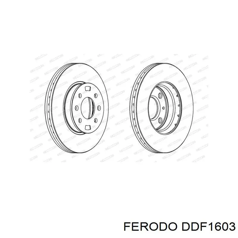 Disco de freno DDF1603 Ferodo