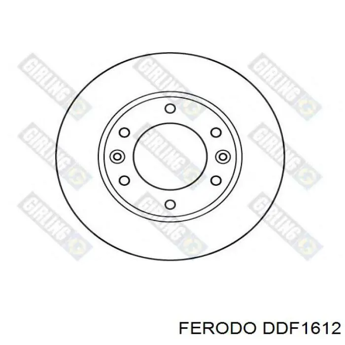 Disco de freno delantero Ferodo DDF1612