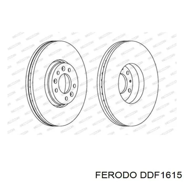 Comprar DDF1615 Ferodo Freno de disco delantero