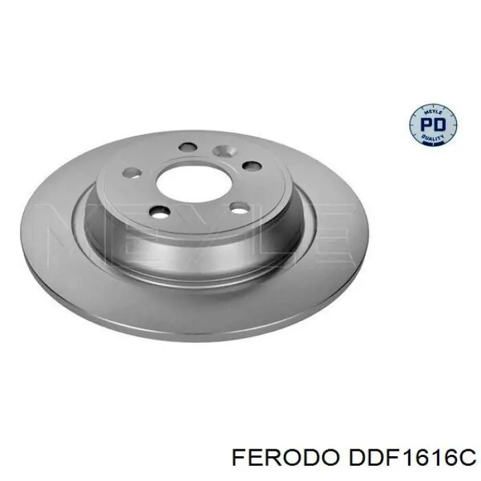 DDF1616C Ferodo disco de freno trasero