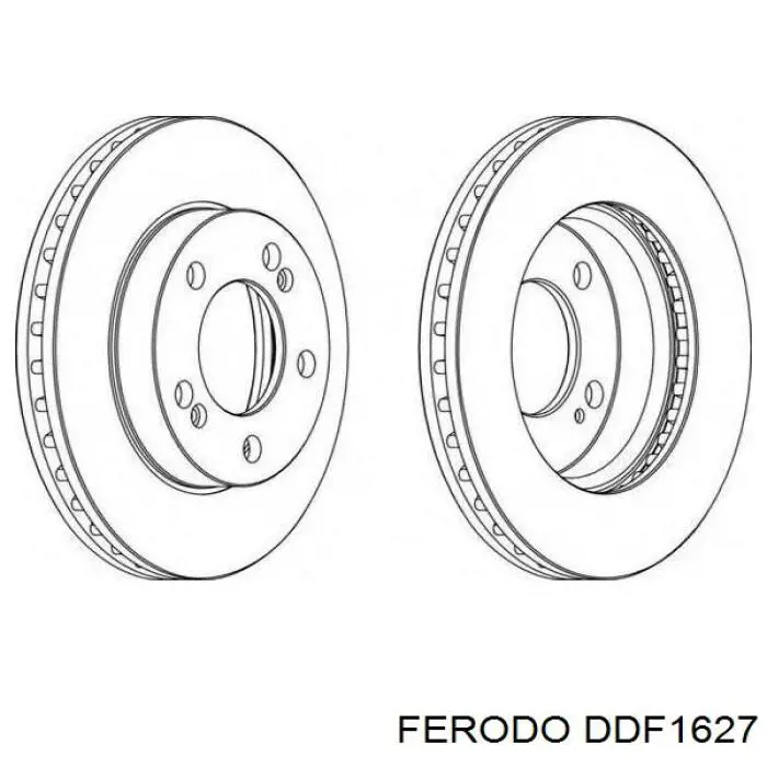 DDF1627 Ferodo disco de freno delantero