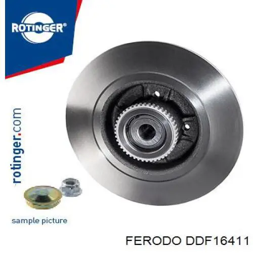 DDF16411 Ferodo disco de freno trasero