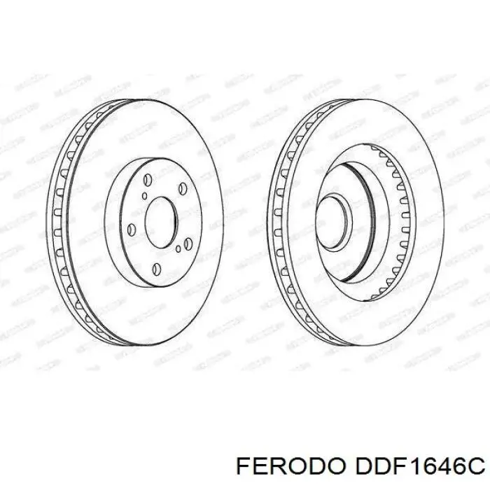 DDF1646C Ferodo Discos