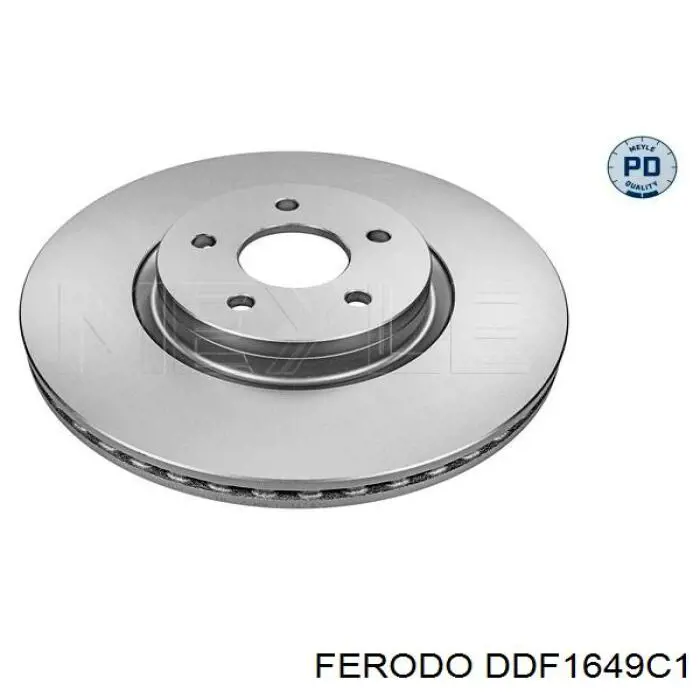 DDF1649C-1 Ferodo disco de freno delantero