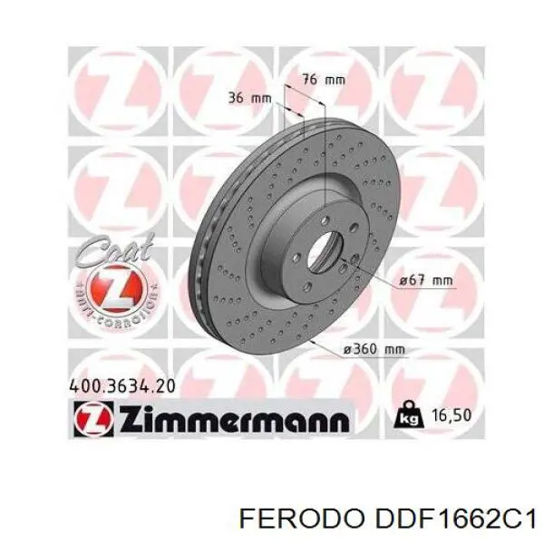Frenos delanteros Mercedes A2204211912 precio, desde 136,46 EUR