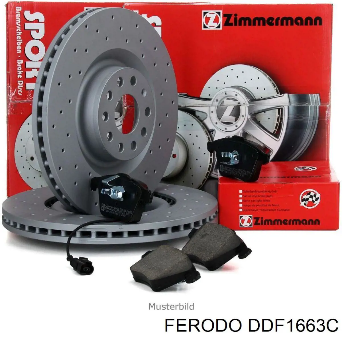 DDF1663C Ferodo disco de freno delantero