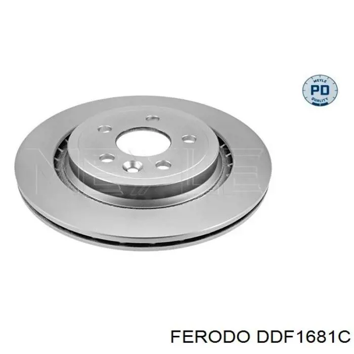 DDF1681C Ferodo disco de freno trasero