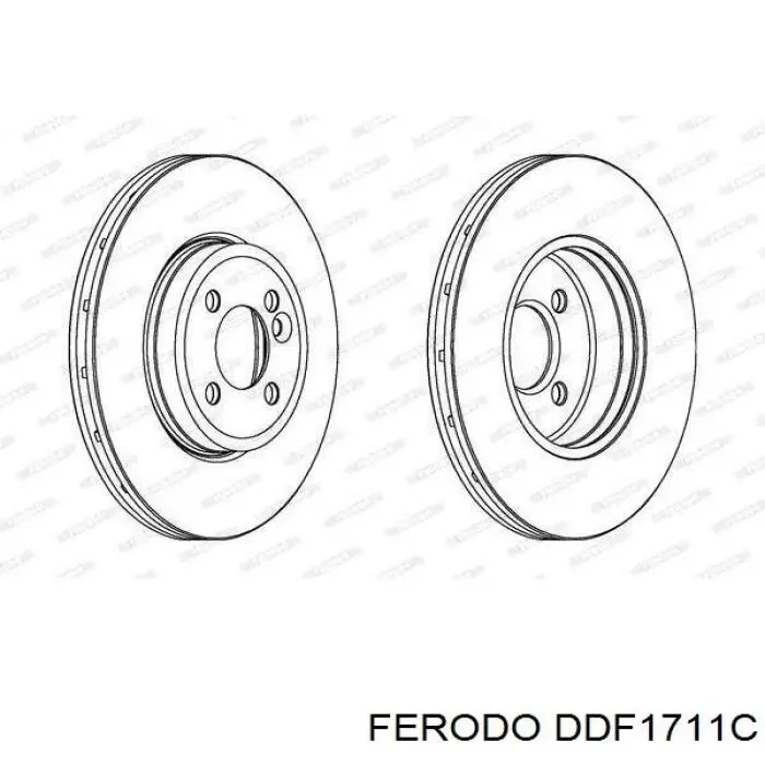 DDF1711C Ferodo freno de disco delantero