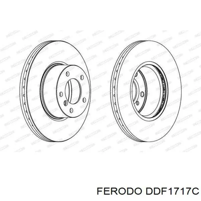 DDF1717C Ferodo disco de freno delantero