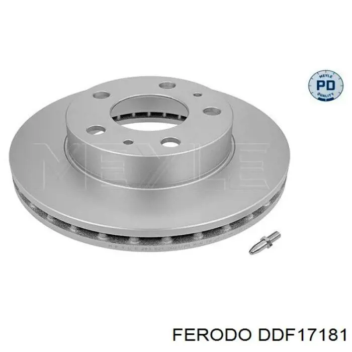 DDF17181 Ferodo disco de freno delantero
