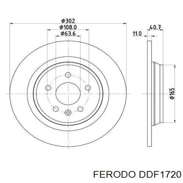 Disco de freno trasero Ferodo DDF1720 precio, desde 35,30 EUR