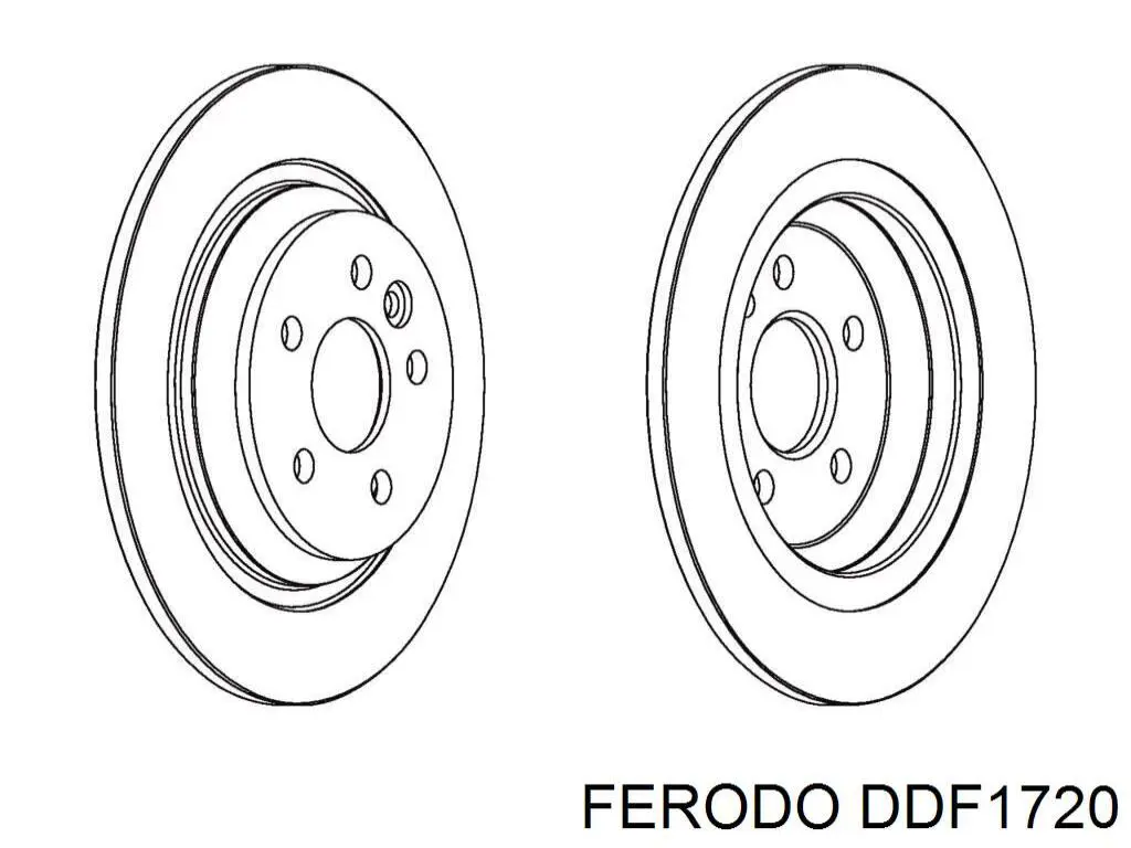 Comprar DDF1720 Ferodo Disco de freno trasero