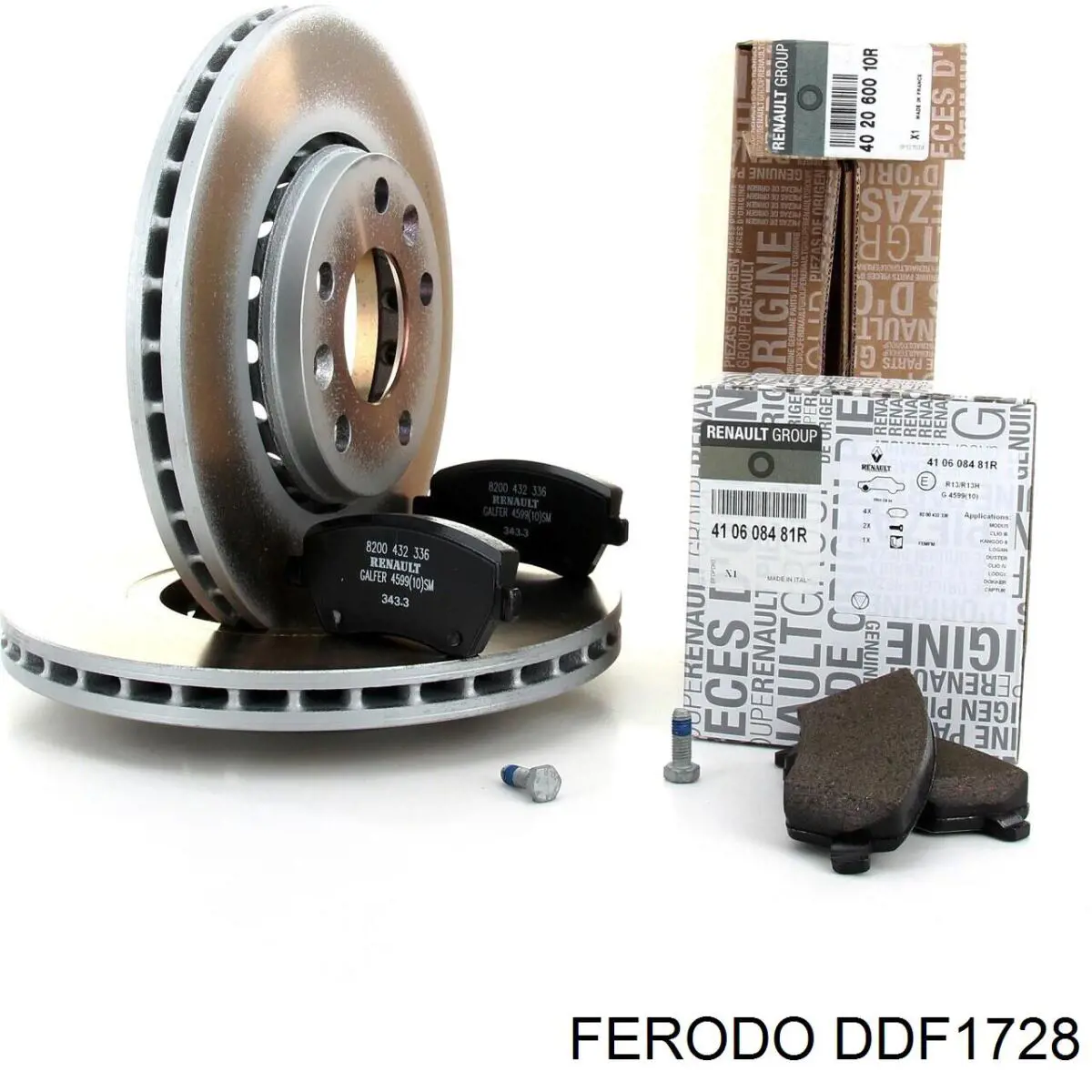 DDF1728 Ferodo disco de freno delantero