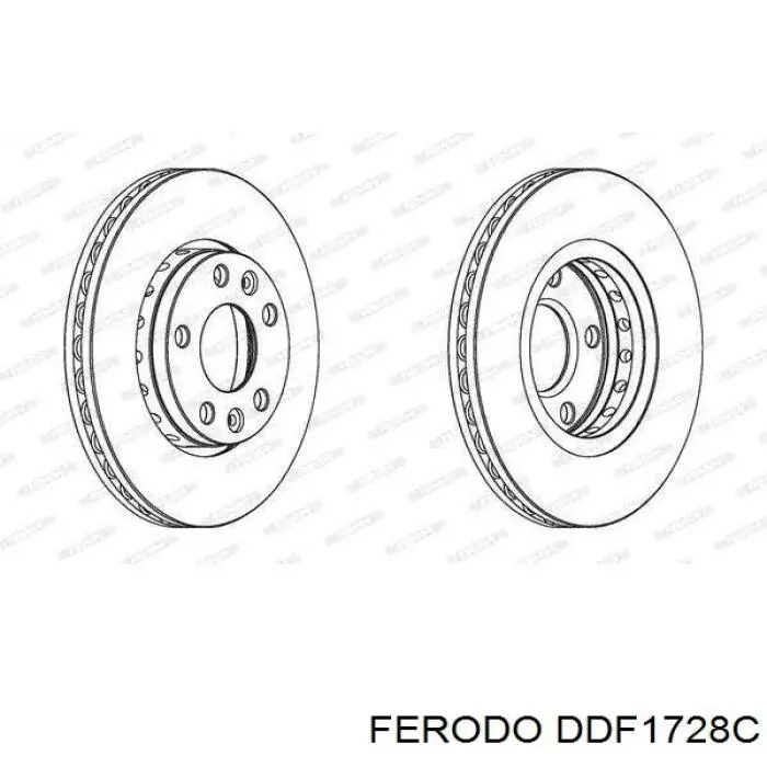Disco de freno DDF1728C Ferodo