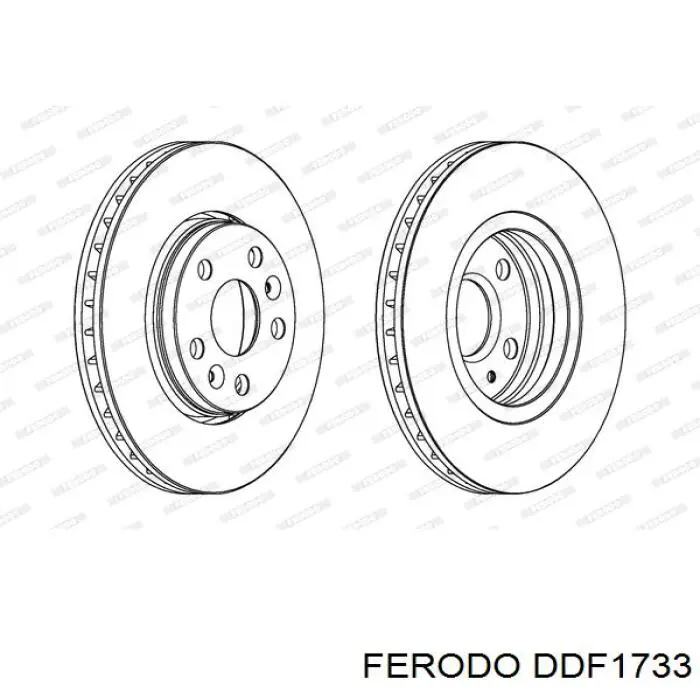 DDF1733 Ferodo disco de freno delantero