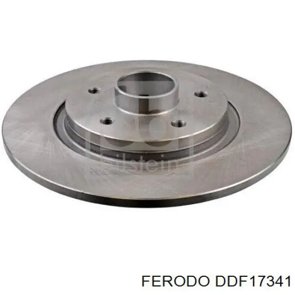 Disco de freno trasero DDF17341 Ferodo