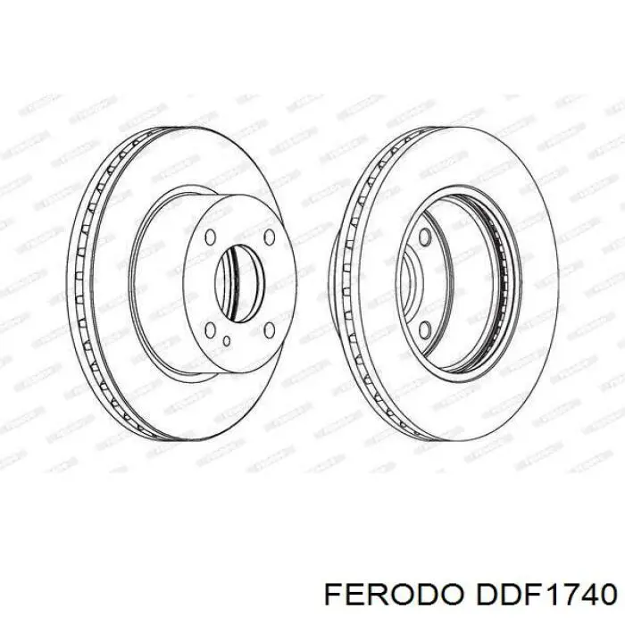 Frenos delanteros Ferodo DDF1740 precio, desde 40,66 EUR