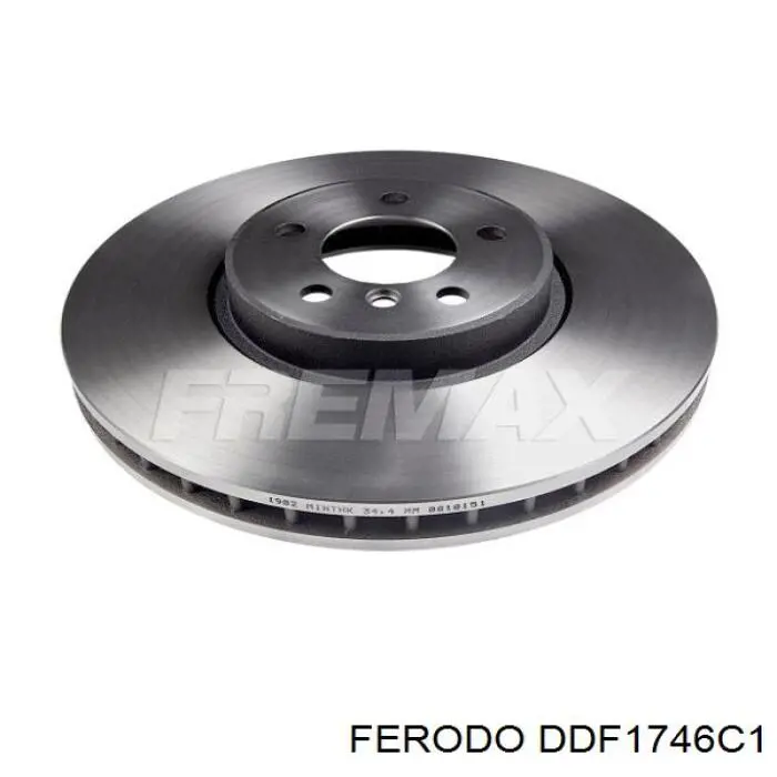 DDF1746C1 Ferodo disco de freno delantero