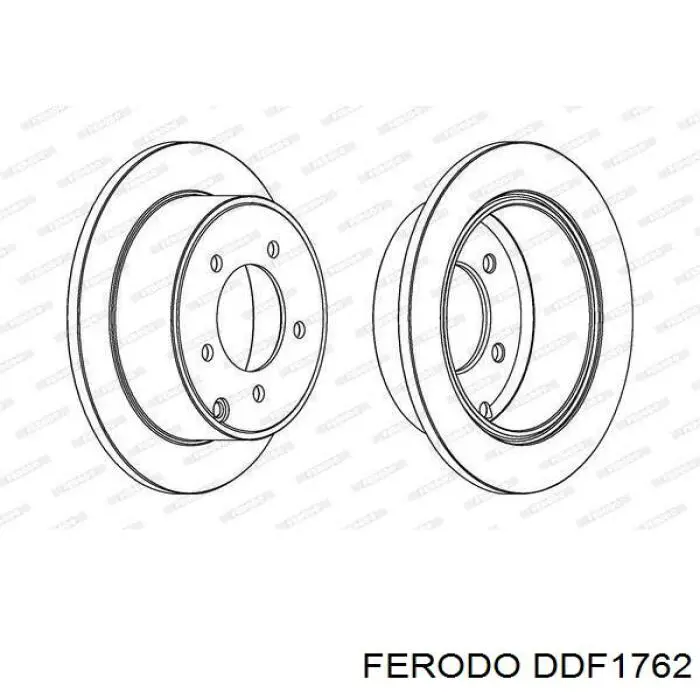 DDF1762 Ferodo Freno de disco trasero