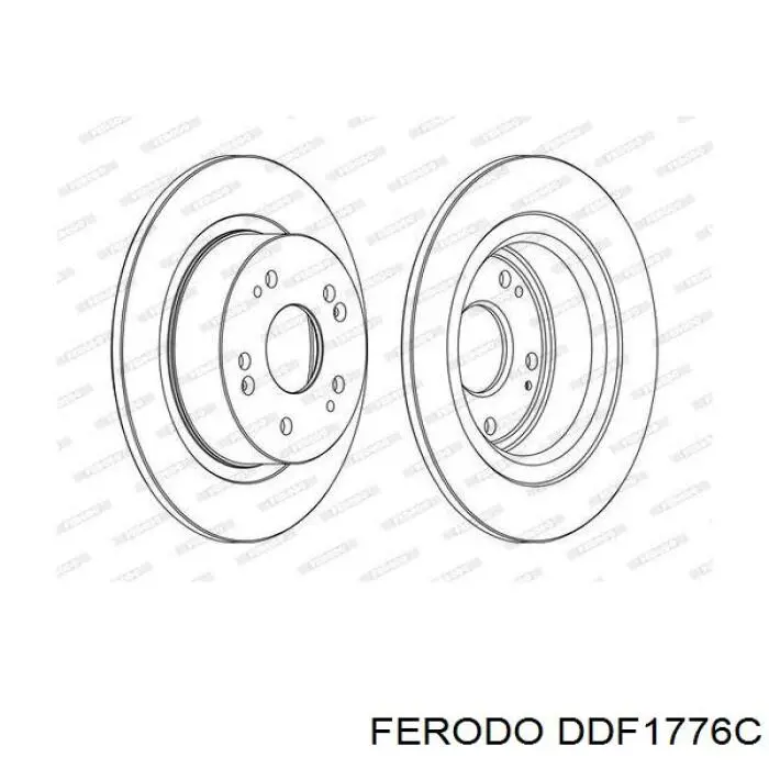 Disco de freno trasero Ferodo DDF1776C precio, desde 51,70 EUR
