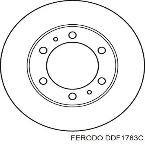 DDF1783C Ferodo disco de freno delantero