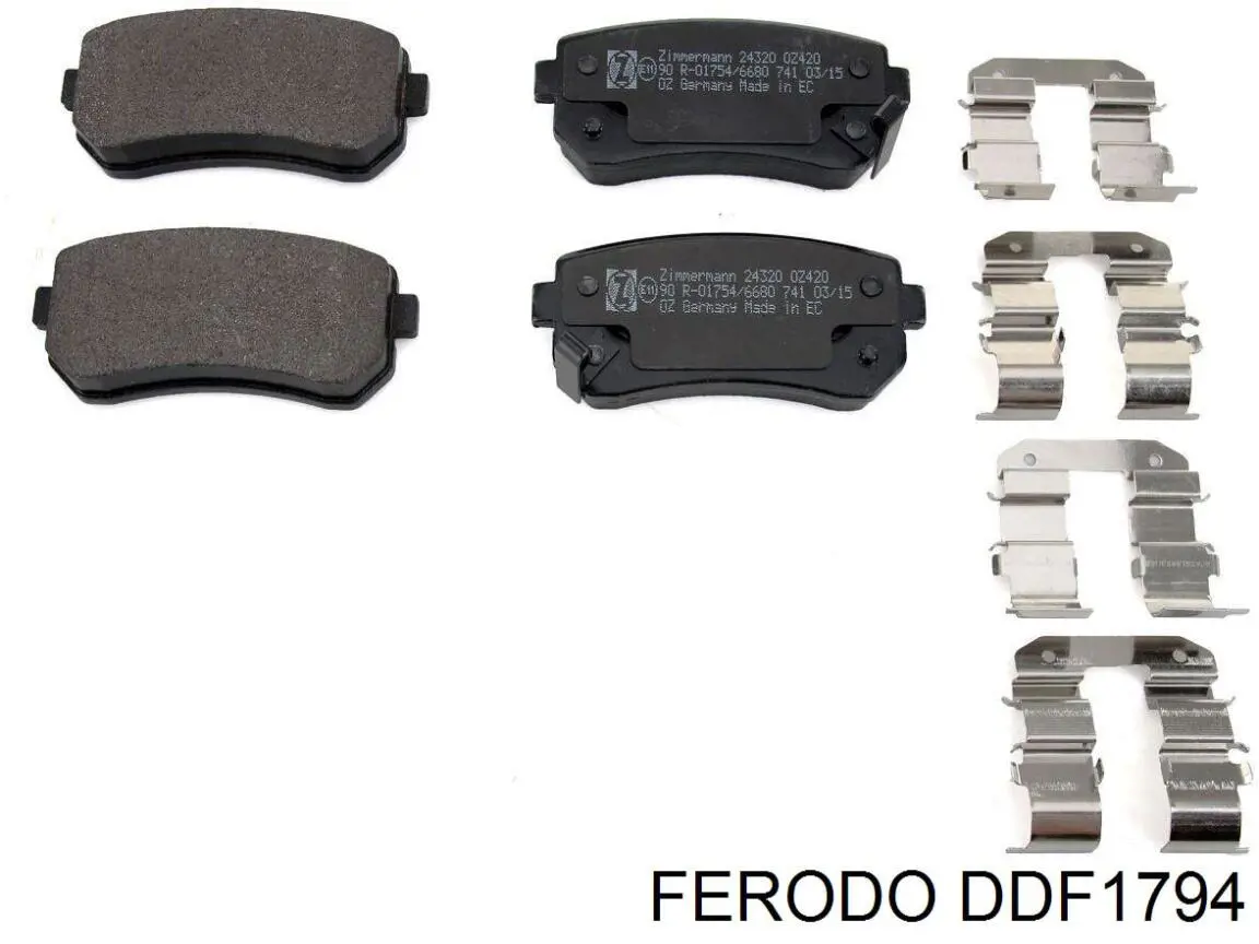 DDF1794 Ferodo disco de freno trasero