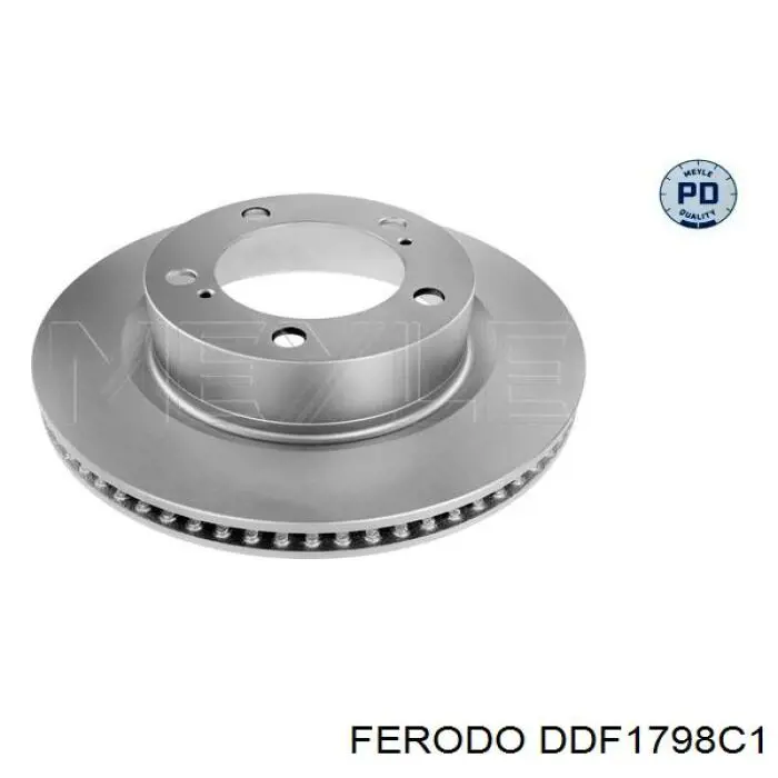 DDF1798C1 Ferodo disco de freno delantero