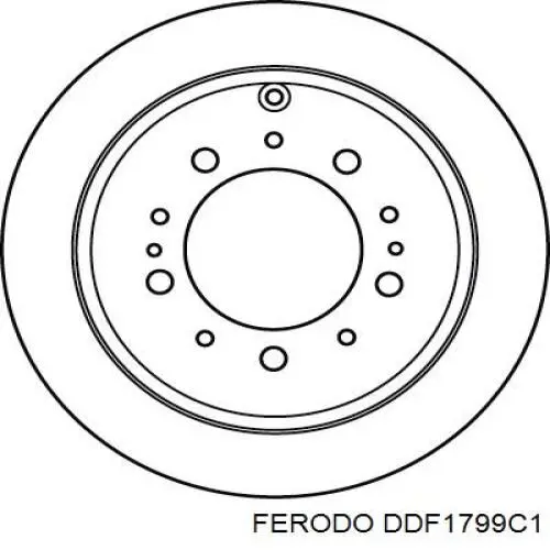 DDF1799C-1 Ferodo disco de freno trasero