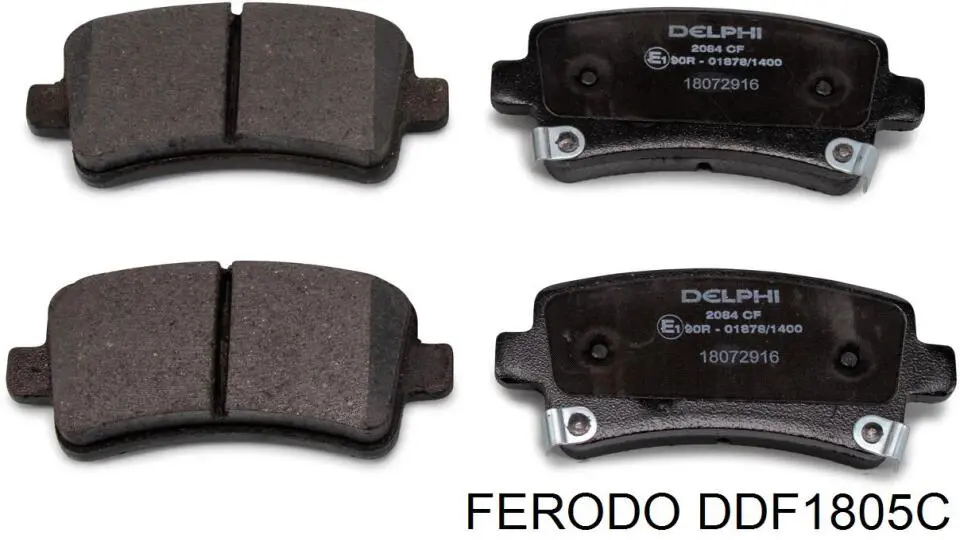 DDF1805C Ferodo disco de freno trasero