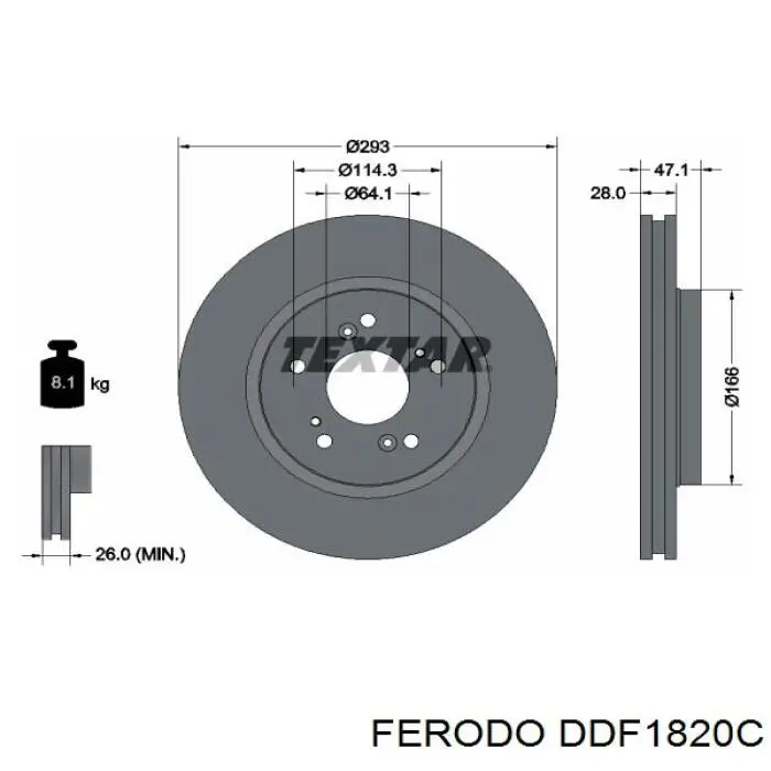 Frenos delanteros Ferodo DDF1820C precio, desde 53,19 EUR