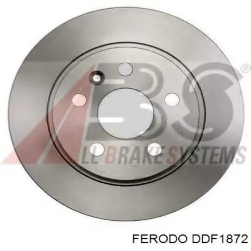 Disco de freno trasero DDF1872 Ferodo