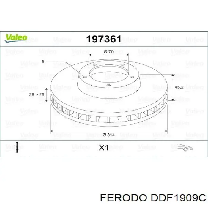 Disco de freno 21472GLT5 Rotinger